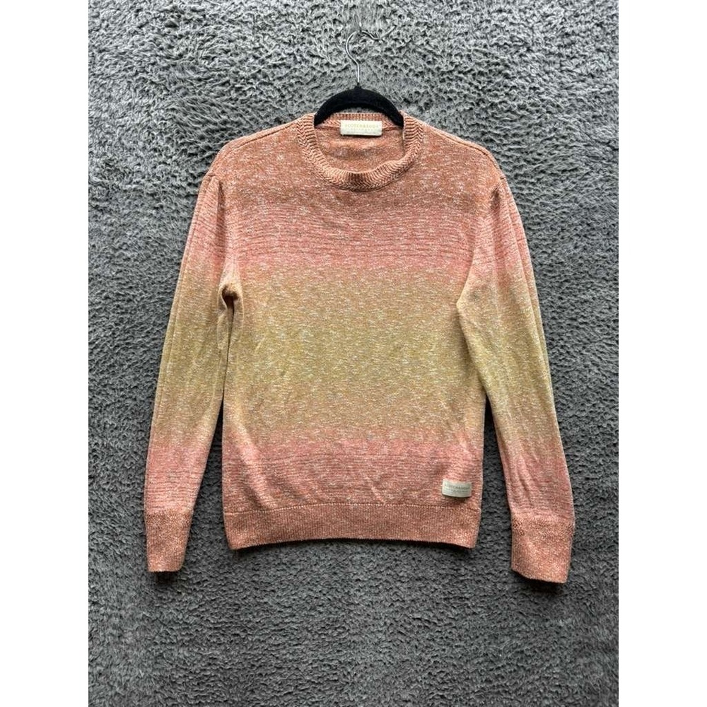 Scotch &‎ Soda Cotton-Blend Gradient Knit Pullover Sweater Multicolor Unisex S